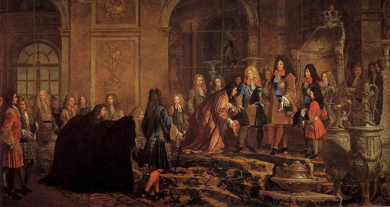 Louis XIV. empfangt den Dogen von Genua in Versailles